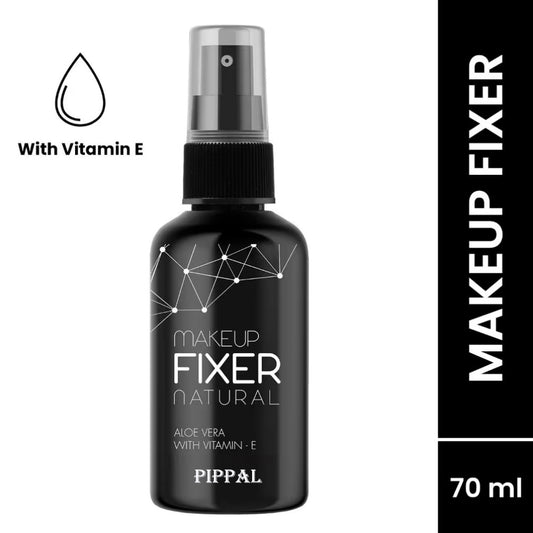 Pippal Beauty Makeup Fixer Natural Dewy Finish with Vitamin E And Aloe Vera Long-Lasting Hydrating & Refreshing Setting Spray 80ml (Pack of 2)