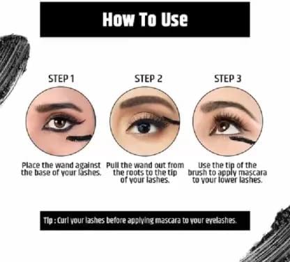 Pippal Fit Skin Mascara Ultra Volume Volumizing Mascara for Bold And Dramatic Lashes Long Lasting Waterproof 12Gm (Pack of 3)